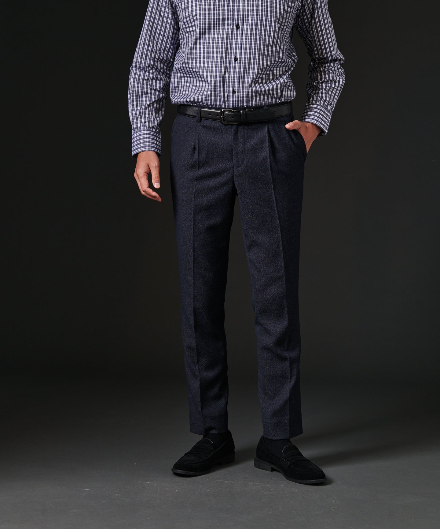 HIROKO KOSHINO LUMILETウールSETUPパンツ